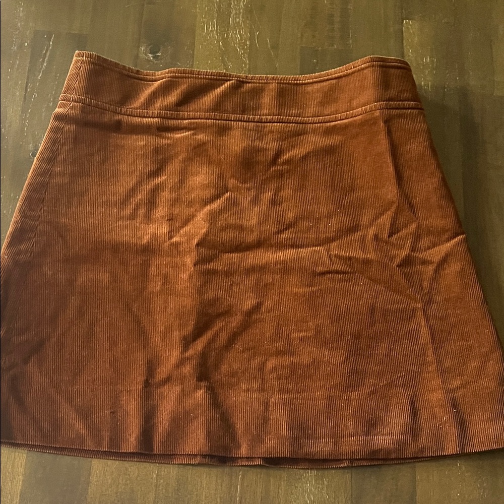 J. Crew A-Line Corduroy Skirt in Warm Brown 4